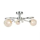 Cloe, dekoracyjna lampa natynkowa, srebrna, G9, CL16157-3
