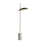 Vilai, nowoczesna lampa stojąca, podłogowa, czarno złota z marmurem, LED, 3000K, FL-203342-1-BL
