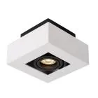 Casemiro, nowoczesna lampa natynkowa, biało czarna, GU10, IT8001S1-WH/BK