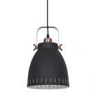 Franklin, loftowa lampa wisząca, grafitowa z czerwoną miedzią, E27, MD-HN8026M-B+RC