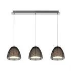 Pico, nowoczesna lampa wisząca na listwie, czarna, E27, MD9023-3B/BLACK