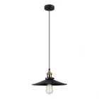 Kermio, retro lampa wisząca, czarna, E27, MDM-2319/1M