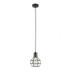 Constantin, retro lampa wisząca, czarna, E27, MDM2272-1