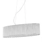 Anabella, nowoczesna lampa wisząca, srebrna, G9, P0207-06E-F4QL