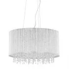 Anabella, nowoczesna lampa wisząca, srebrna, G9, P0207-07D-F4QL