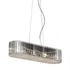 Prince, nowoczesna lampa wisząca, przezroczysta, G9, P0360-06D-F4AC