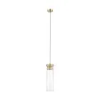 Gem, nowoczesna lampa wisząca tubowa, przezroczysta, G9, P0389-01D-0FD2