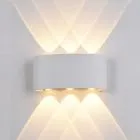 Gilberto, nowoczesny kinkiet zewnętrzny, biały, LED, 3000K, PL-232W