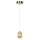 Huelto, nowoczesna lampa wisząca, LED, szampański złoty, PND-22112132-1A-CHPN