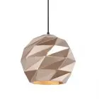 Palermo, nowoczesna lampa wisząca, złota, E27, PND-2424-1L-GD