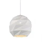 Palermo, nowoczesna lampa wisząca, biała, E27, PND-2424-1L-WH