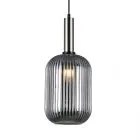 Antiola, nowoczesna lampa wisząca, niklowana, E27, PND-5588-1L-SC+SG