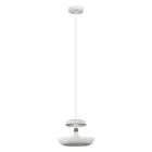 Marina, wisząca lampa sufitowa, biała, elegancka z nowoczesnym kloszem, PND-73221-1M-WH, E27