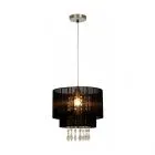 Leta, nowoczesna lampa wisząca, czarna, E27, RLD93350-1B