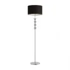 Rea, klasyczna lampa stojąca, podłogowa, czarna, E27, RLL93163-1B