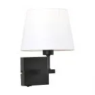 Norte, nowoczesna lampa przyłóżkowa, czarna, E27, WL-1122-1-A-BM-RO-WH